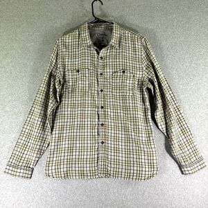 Converse Mens Shirt Plaid Size M Long Sleeve Collared